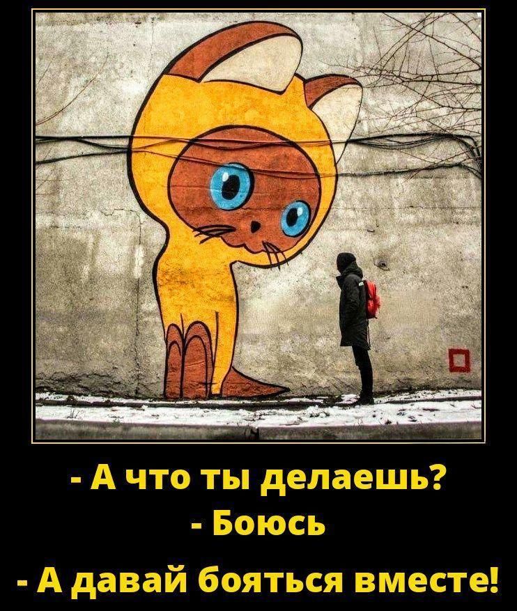 - А что ты делаешь? - Боюсь - А давай бояться вместе!