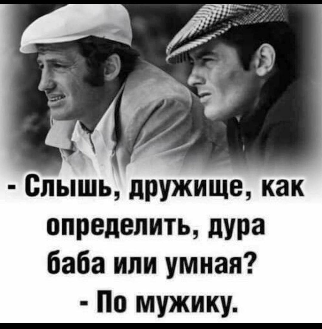 Слышь дружище как определить дУРа баба или умная По мужику