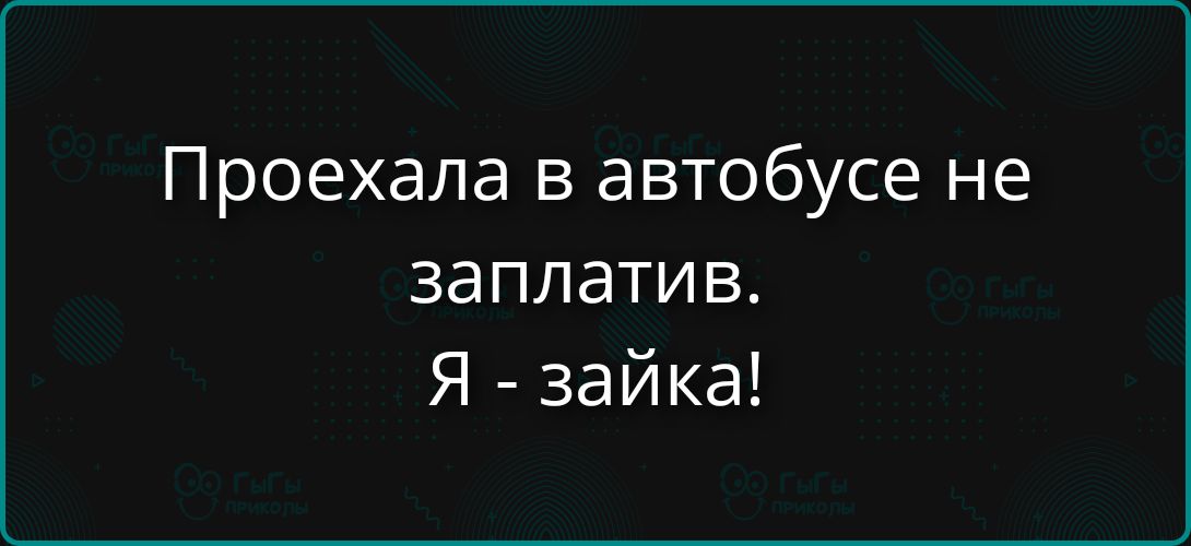 Проехала в автобусе не заплатив. Я - зайка!
