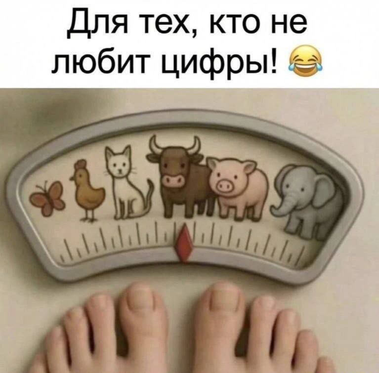 Для тех, кто не любит цифры! 😂