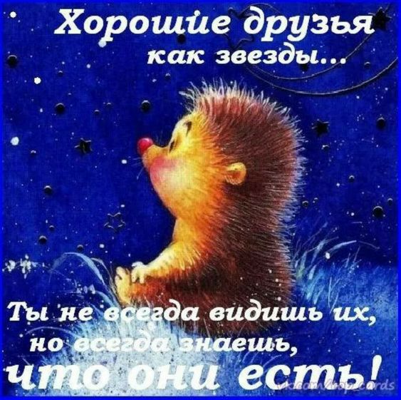 Хорошие друзья как звезды