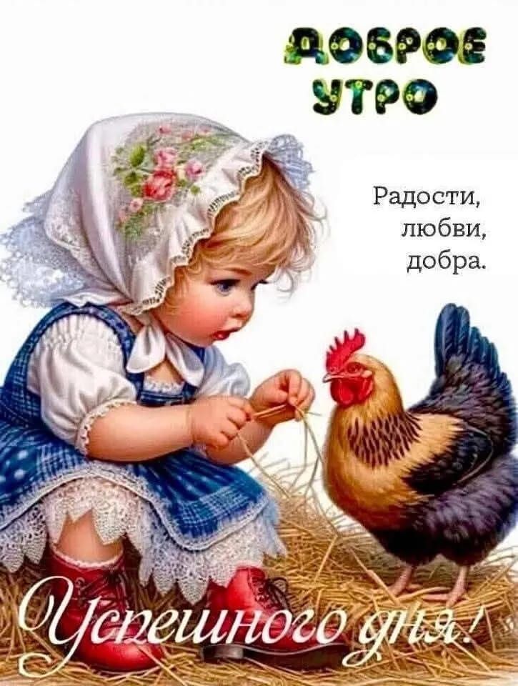 Доброе утро!
Радости, любви, добра.
Успешного дня!