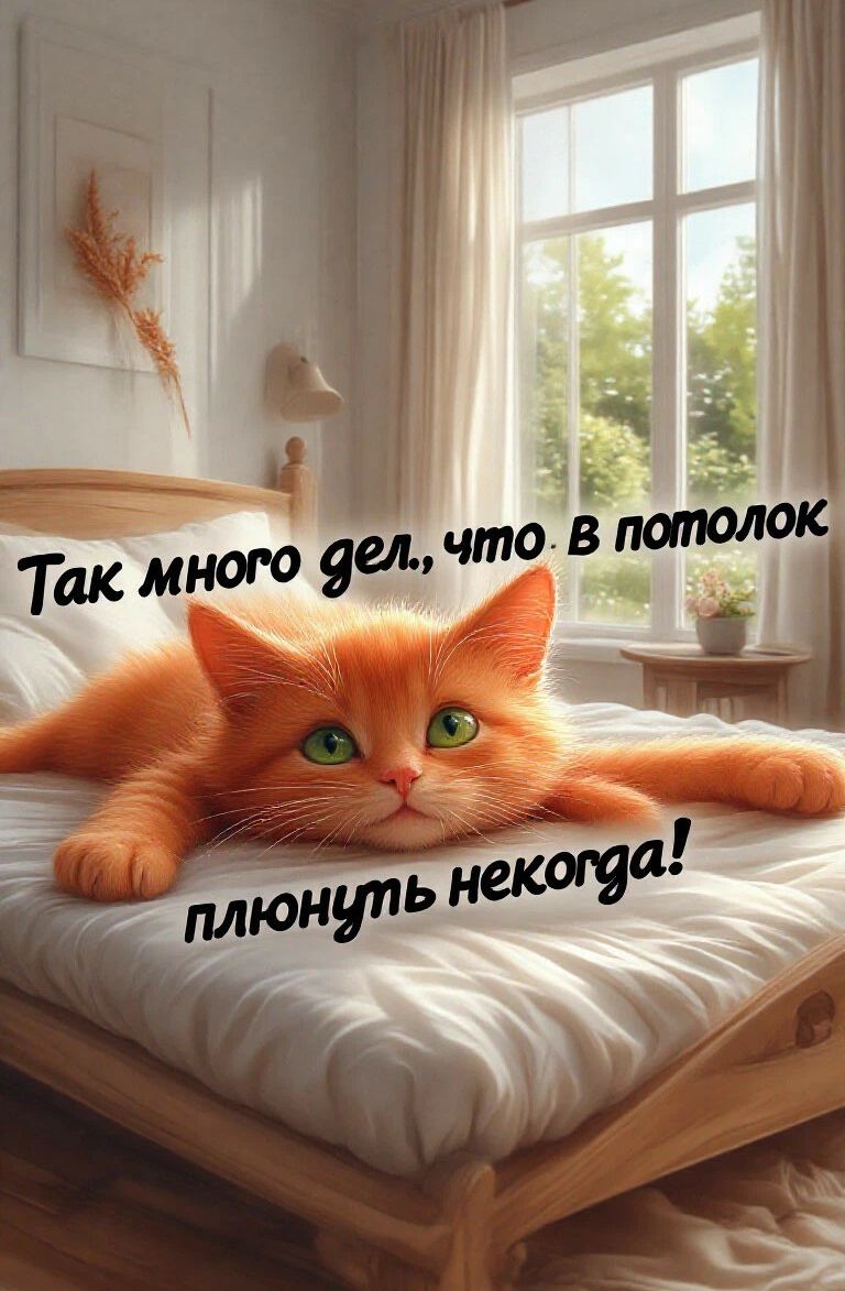 Так много дел, что в потолок плюнуть некогда!