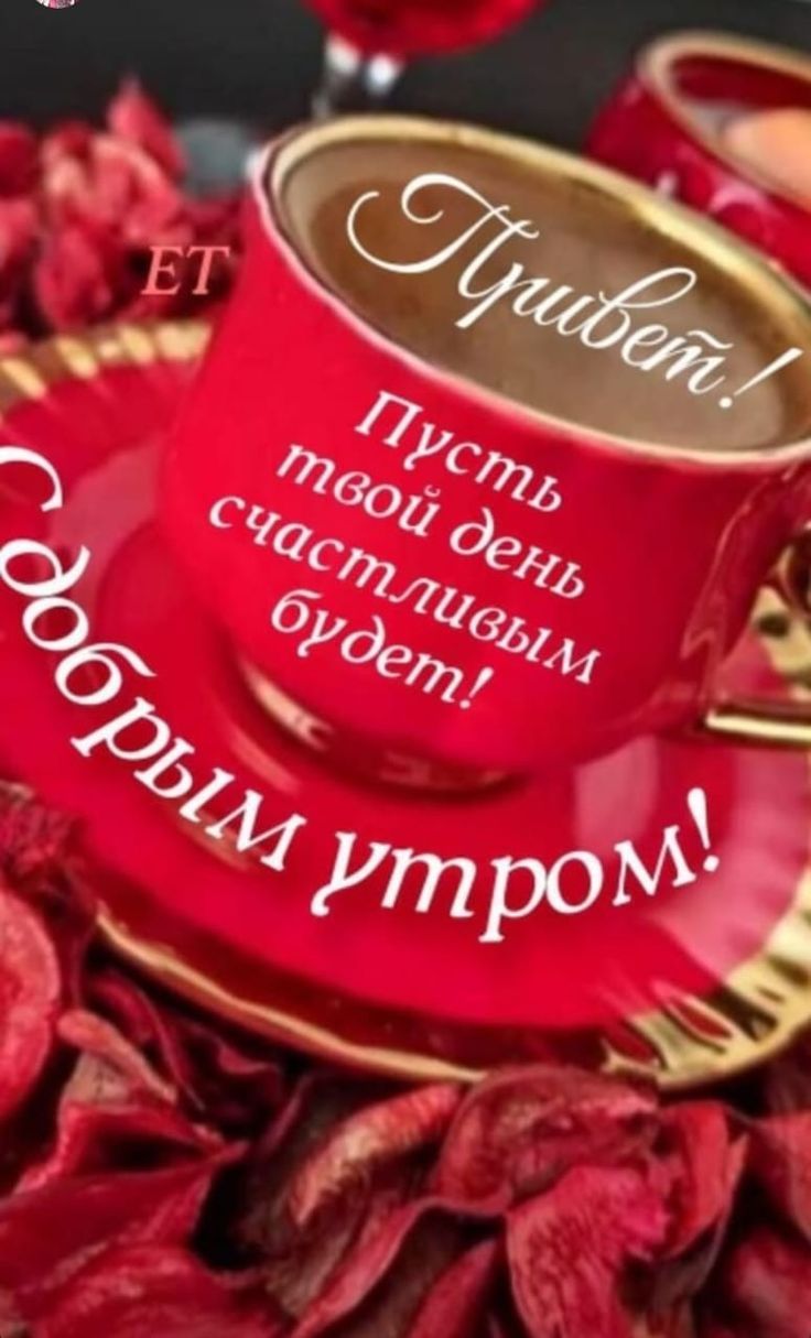 Привет! Пусть твой день счастливым будет! С добрым утром!