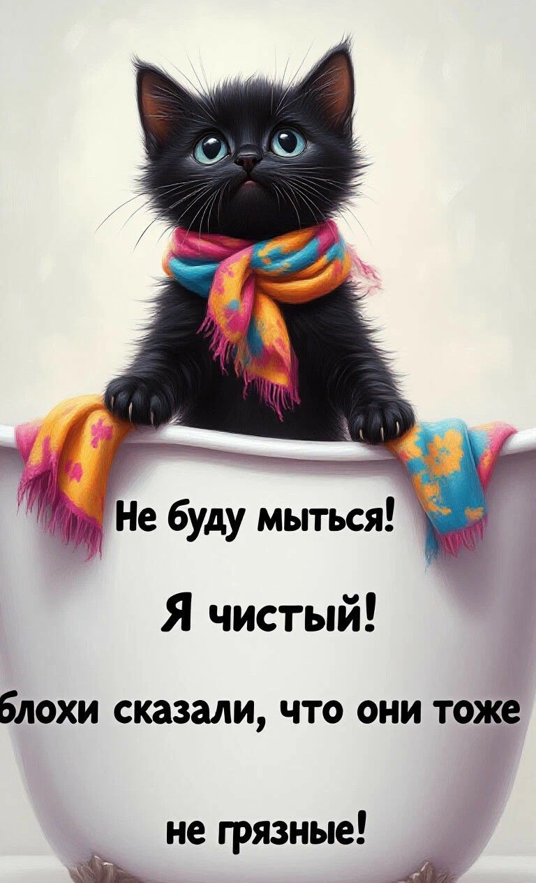 Не буду мыться! Я чистый! Блохи сказали, что они тоже не грязные!
