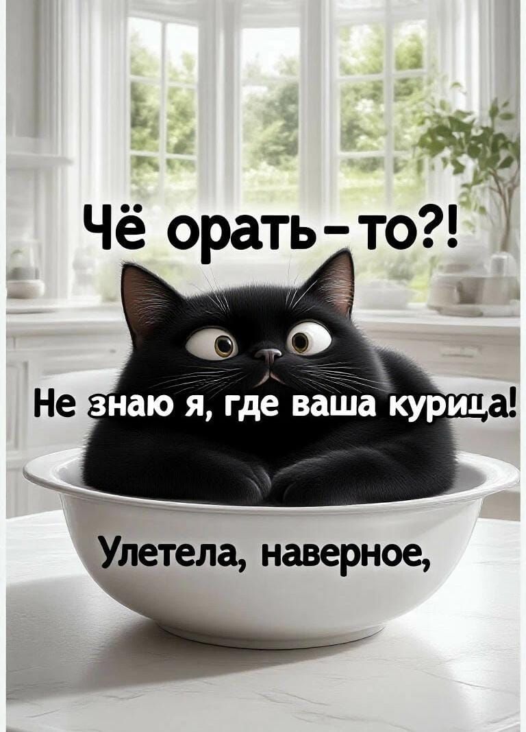 Чё орать-то?! Не знаю я, где ваша курица! Улетела, наверное,