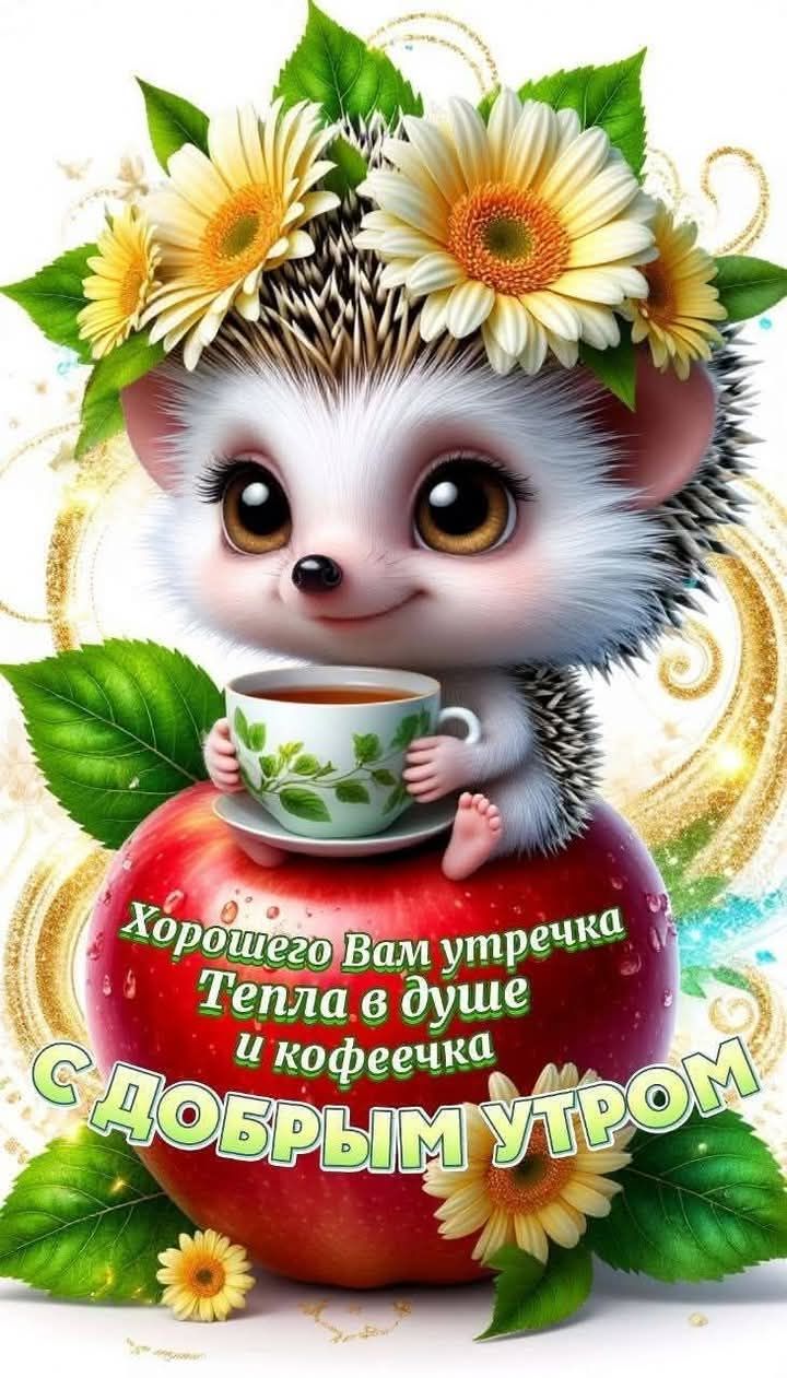 Хорошего Вам утречка Тепла в душе и кофейчека\nС ДОБРЫМ УТРОМ