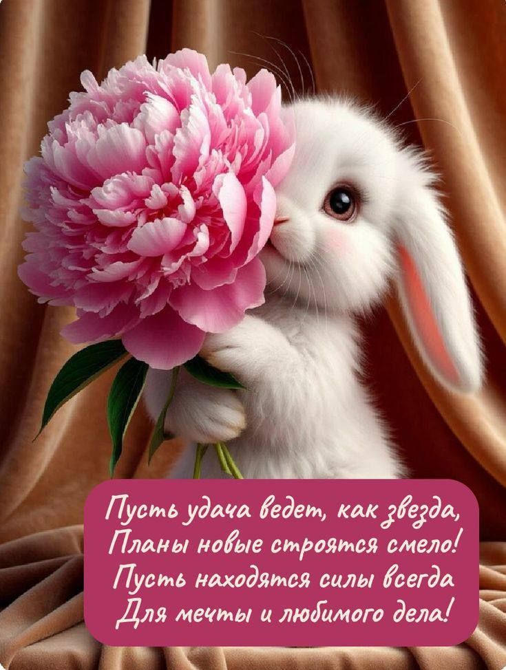 Пусть удача ведет, как звезда, планы новые строятся смело! Пусть найдутся силы всегда для мечты и любимого дела!