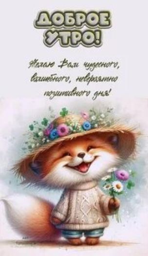 Доброе утро! Желаю вам чудесного, красивого и позитивного дня!