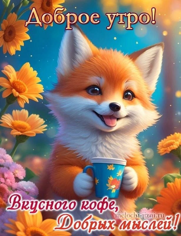 Доброе утро! Вкусного кофе, Добрых мыслей!