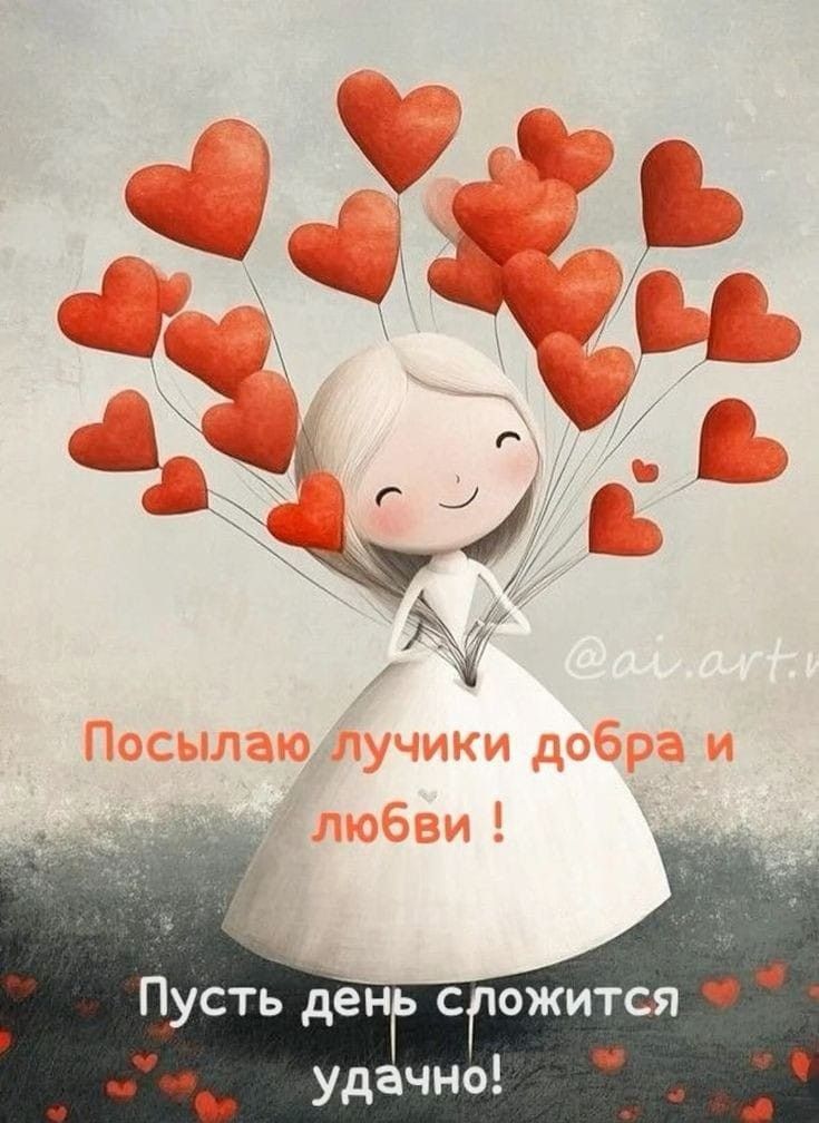 Посылаю лучики добра и любви! Пусть день сложится удачно!