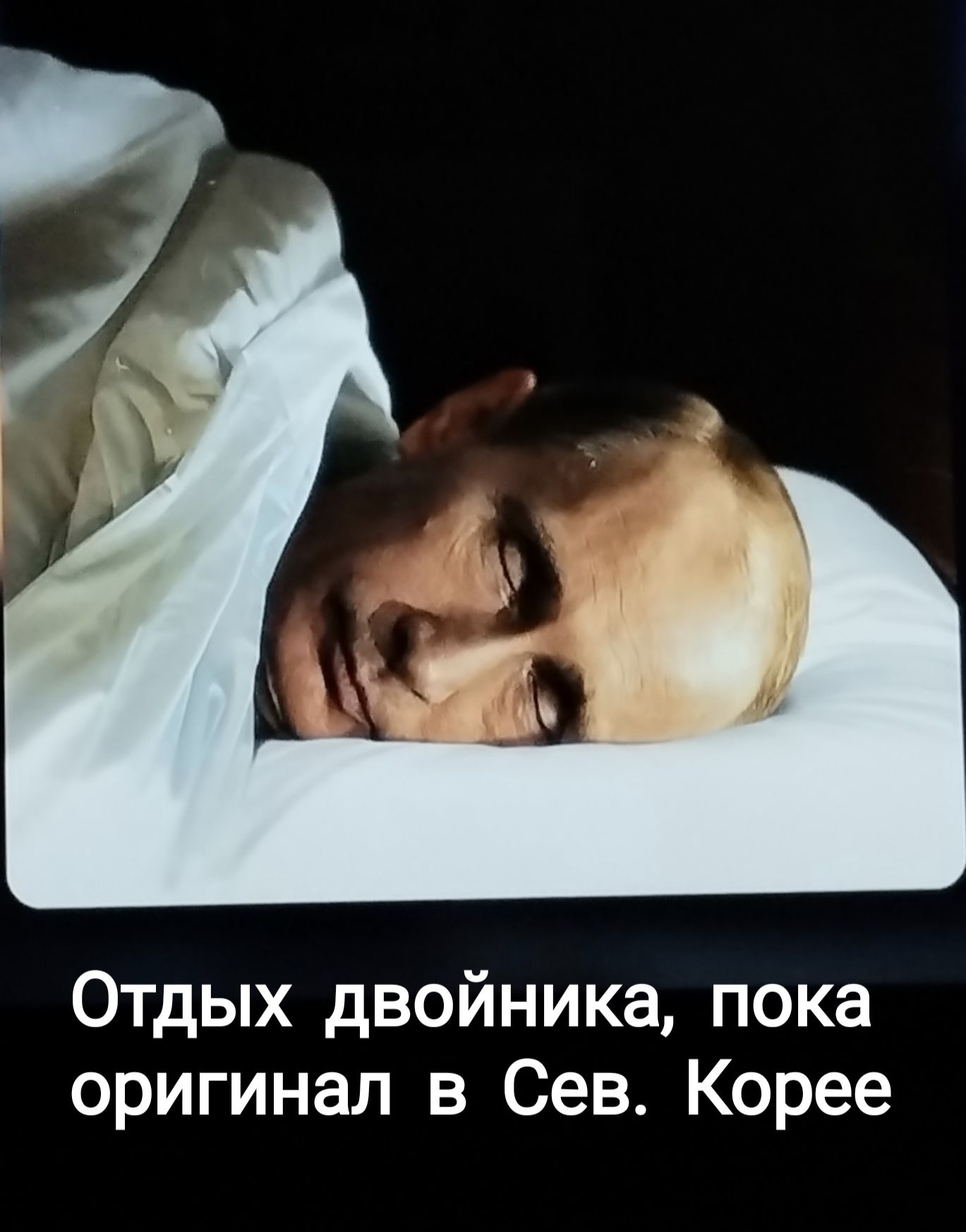 Отдых двойника пока оригинал в Сев Корее
