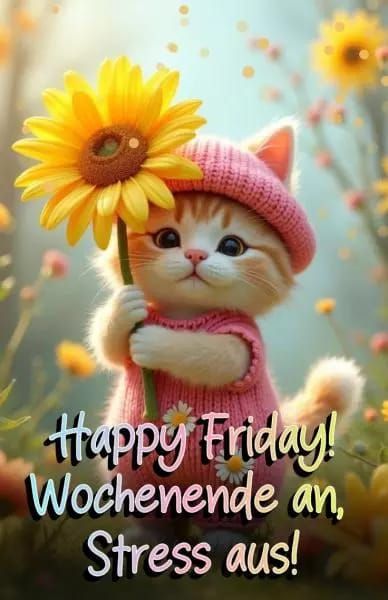 Happy Friday! Wochenende an, Stress aus!