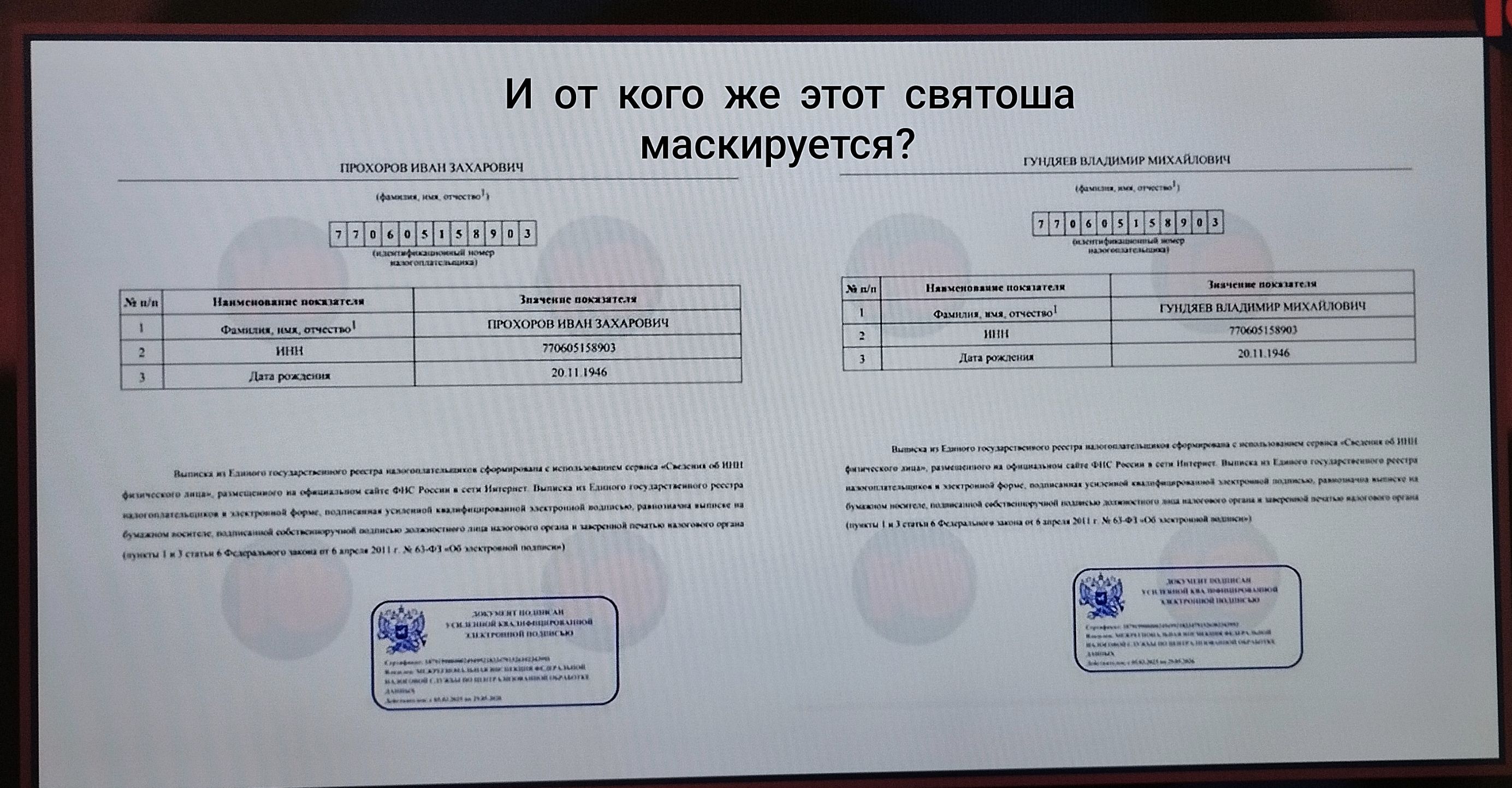 И от кого же этот святоша маскируется?
