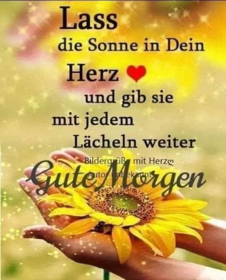 Lass die Sonne in Dein Herz ❤️ und gib sie mit jedem Lächeln weiter