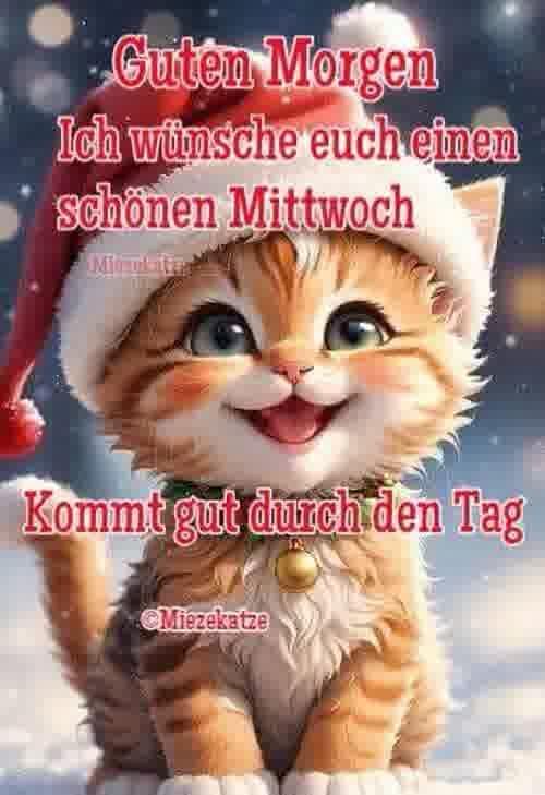 Guten Morgen Ich wünsche euch einen schönen Mittwoch Kommt gut durch den Tag