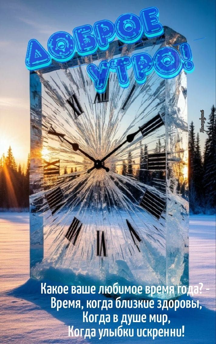 Доброе утро! Какое ваше любимое время года? Время, когда близкие здоровы, Когда в душе мир, Когда улыбки искренни!