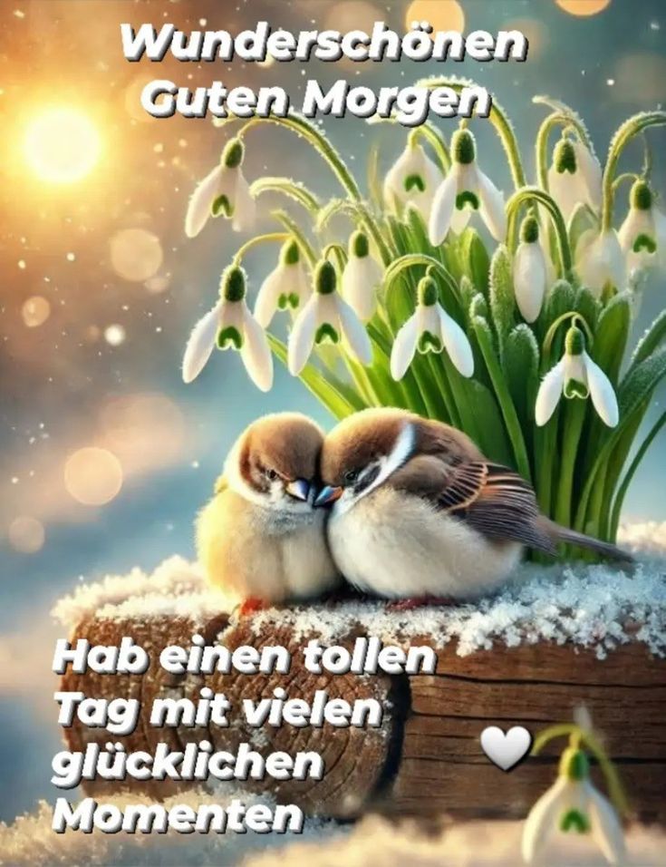 Wunderschönen Guten Morgen Hab einen tollen Tag mit vielen glücklichen Momenten