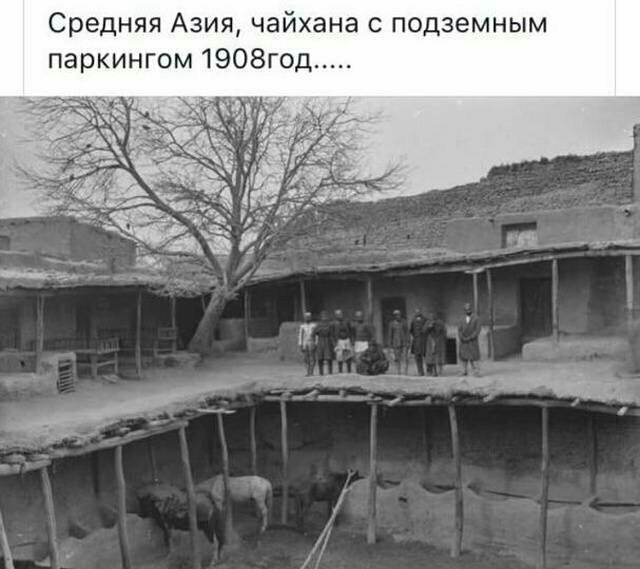 Средняя Азия чайхане с подземным паркингом 1908год