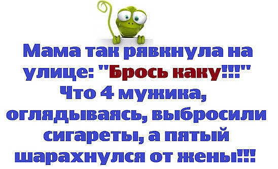 Мама таи рявкнула на улице Брось папу Что 4 мущина оглядываясь выбросили сигареты а пятый шарахиулся от жены