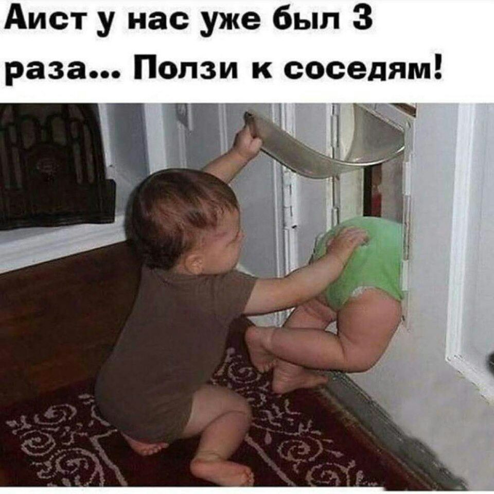 Аист у нас уже был 3 раза Ползи к соседям