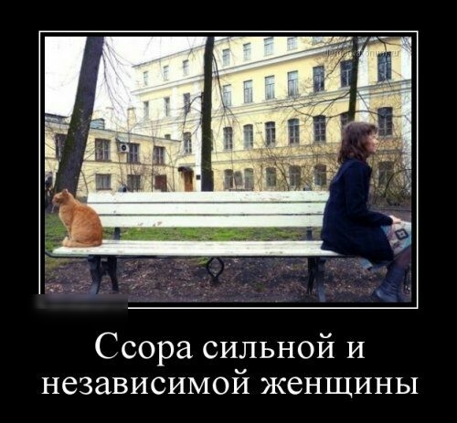 Ссора сильной и независимой женщины