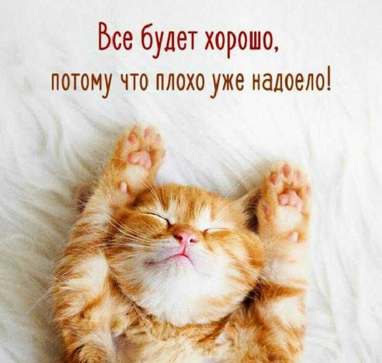 Все будет хорошо потому что плохо уже надоело