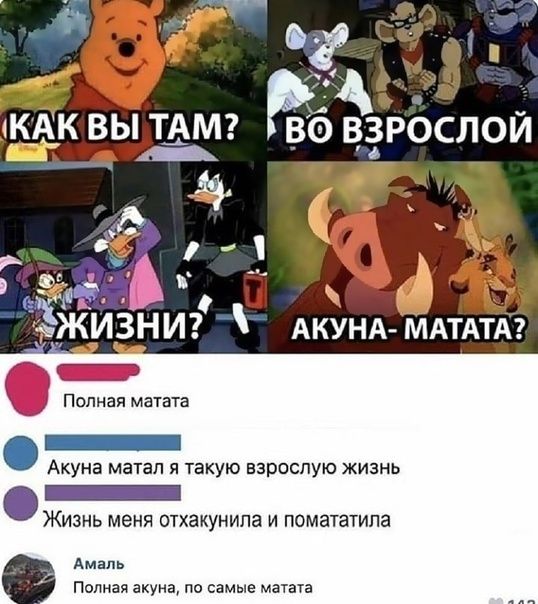 ЁК ВЫ Т_АМ 507 пЖИёНИ АКУНА МАТАТА Полная матата Акуна матан я такую взрослую жизнь _ Жизиь меня отхакунипа и помататипа Амапь Полная акуна по самые матан