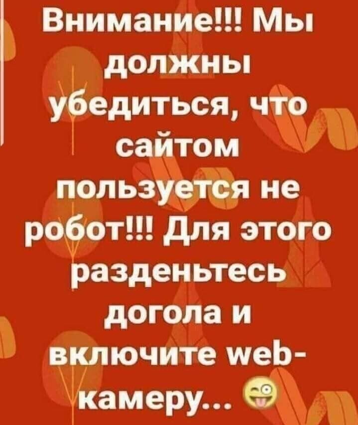 Внимание Мы должны Ъюгедитьсщ что са том польз Я не ро6от для этого разденьтесь Ъ догола и включите шеЬ ЧЁамеру