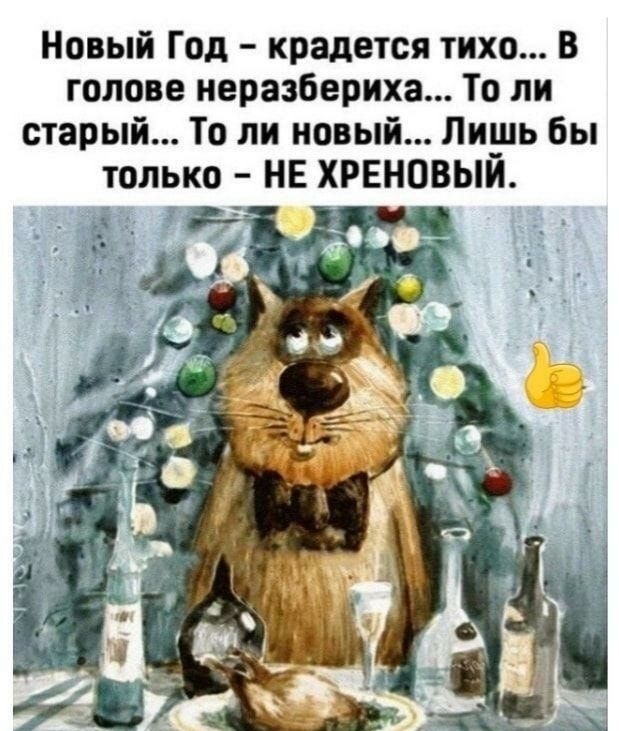 Новый Год крадется тихо в голове неразбериха То ли старый То ли новый Лишь Бы