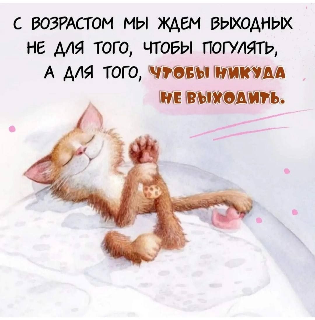 С ВОЗРАСТОМ мы ждем ВЫХОДНЫХ НЕ ДЛЯ ТОГО ЧТОБЫ ПОГУАЯТЬ А АЛЯ ТОГО чуши ППЛ ПЕПНШШПМ
