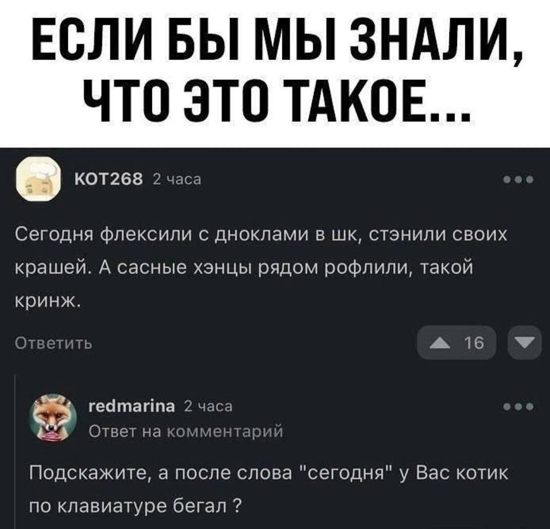 ЕСЛИБЬМЬ3НАЛИ ЧТОЭТОТАКОЕ тв СЕГОДНЯ Флексипи дноклами в ШК стэнипи своих квашекч сасные хзнцы рядом ПОФМПИ узкой кринж гептаппа Подскажите в после слова сеюдня у Вас котик по клавиатуре бггап