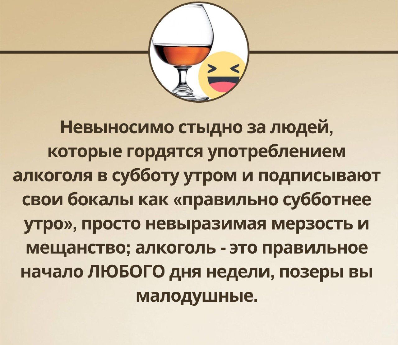 Невыносимо стыдно за модой которые гордятся употреблением алкоголя в субботу утром и подписывают свои бокалы как правильно субботнее утро пропо невыразимая мерзость и мещанство алкоголь это правильное начало ЛЮБОГО дня недели позеры вы малодушные