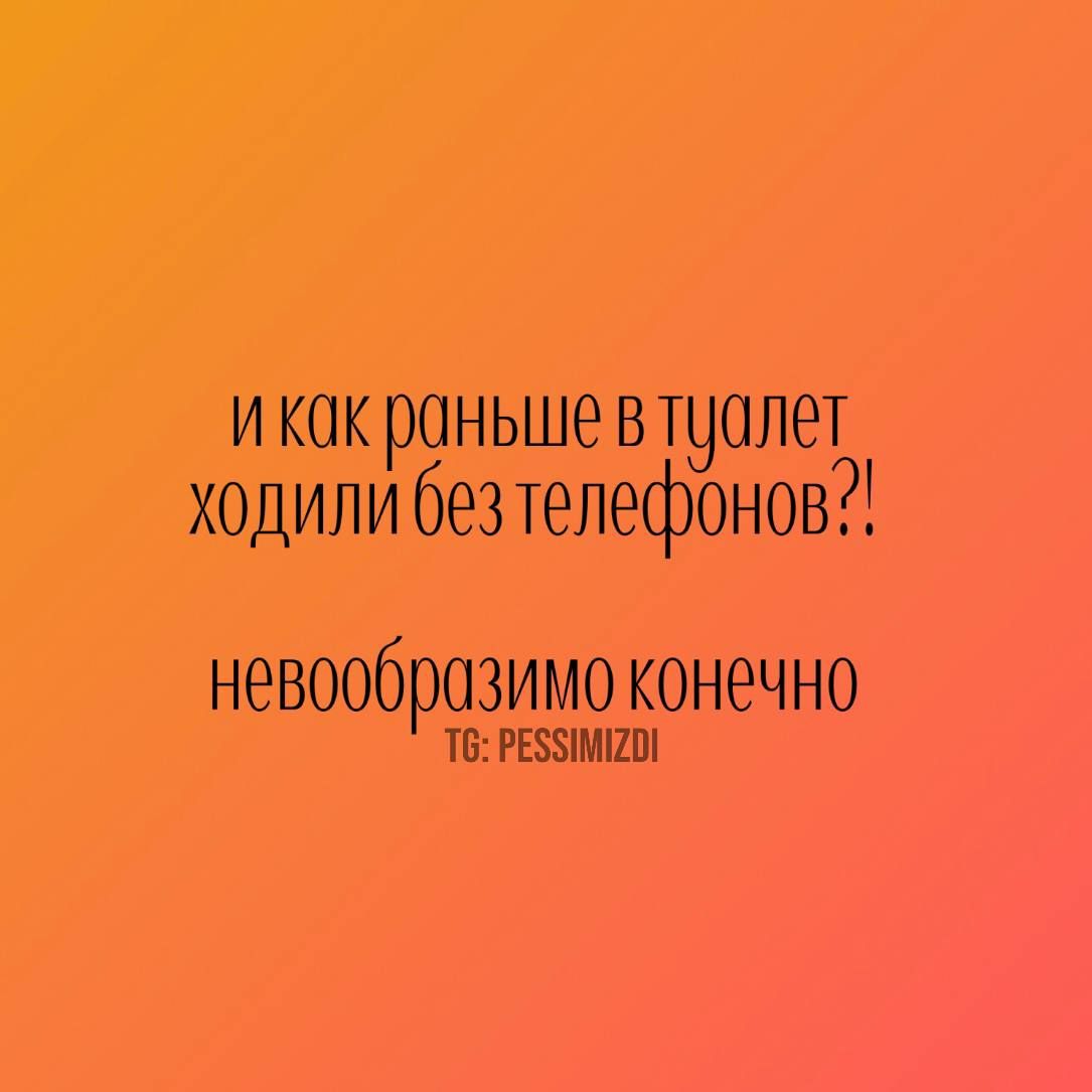 икак раньше в туалет ходили безтелефонов невообразимо конечно Т6 РЕБИМИО