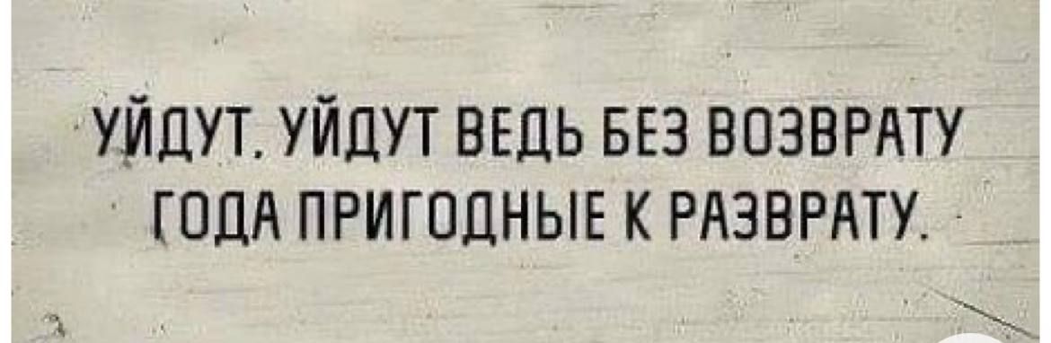 уйдут. уйдут ведь без возврату года пригодные к разврату.