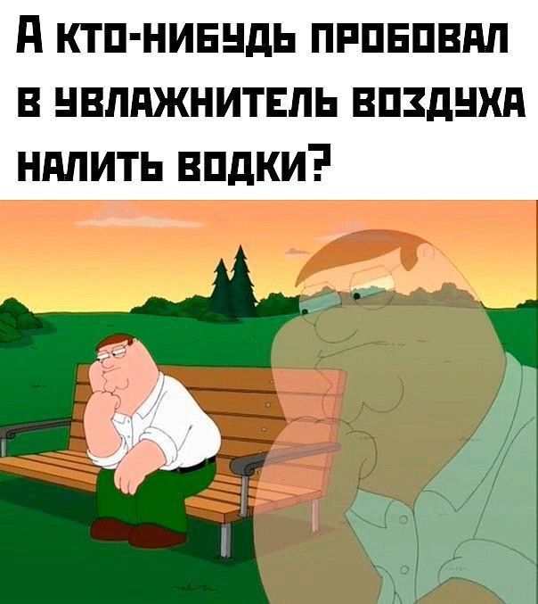 А кто-нибудь пробовал в увлажнитель воздуха налить водки?