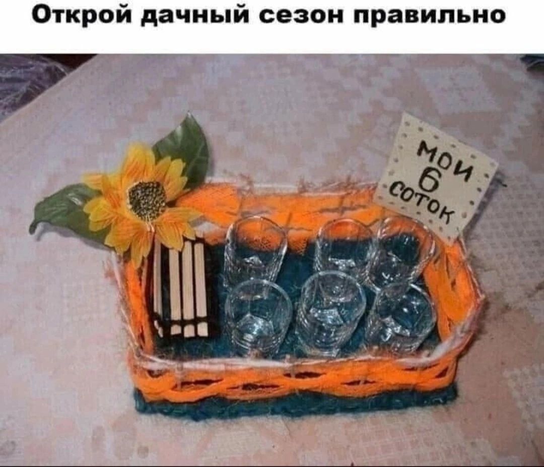 Открой дачный сезон правильно
МОЙ 6 соток