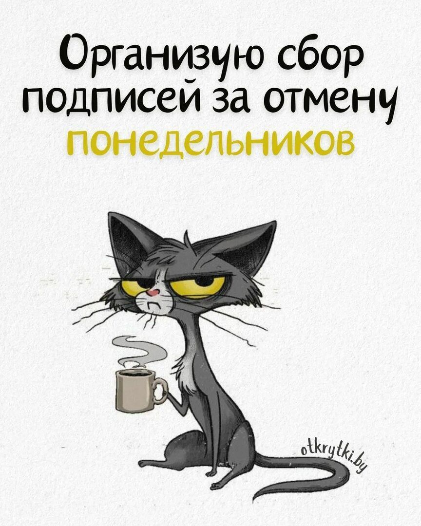 Организую сбор подписей за отмену понедельников.