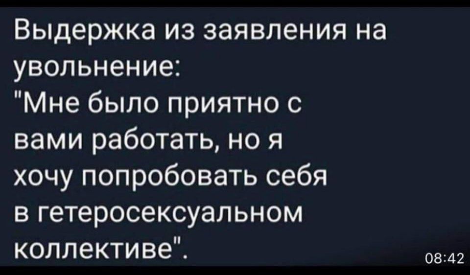 Выдержка из заявления на увольнение: 