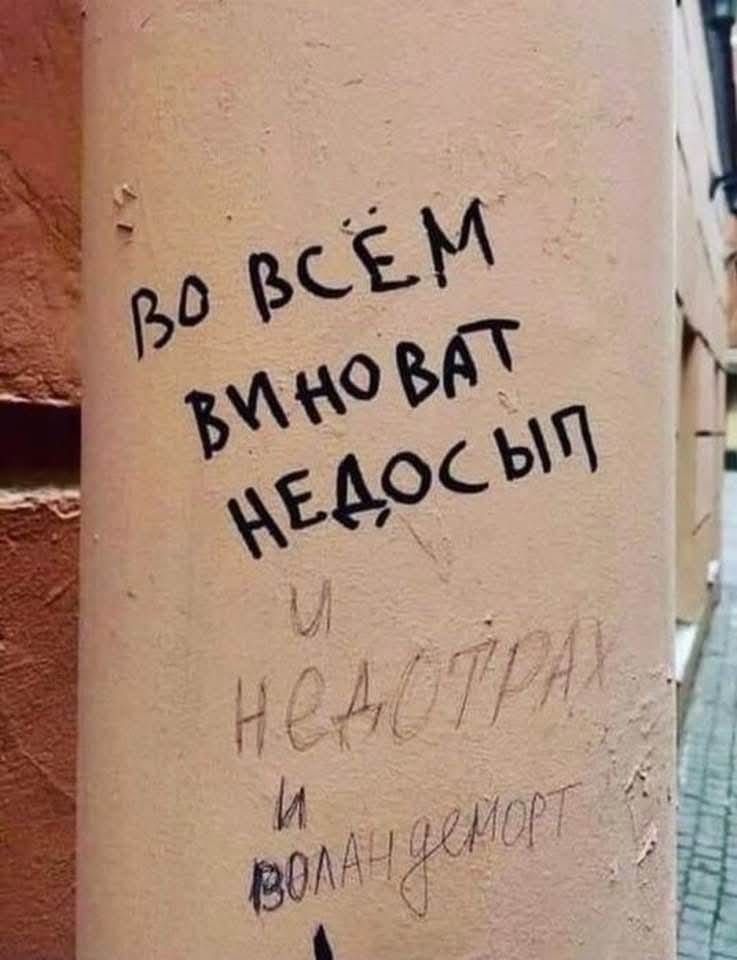 Во всём виноват недосып и недотрах и Волан-де-Морт