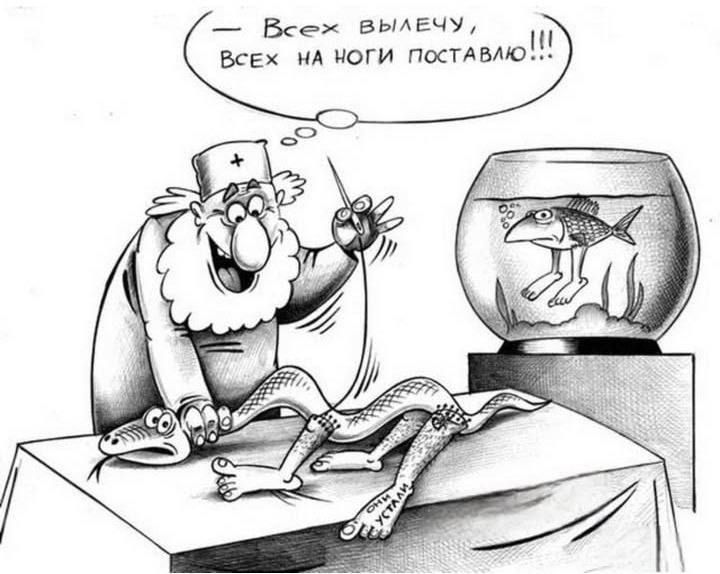 - Всех вылечу, всех на ноги поставлю!!!