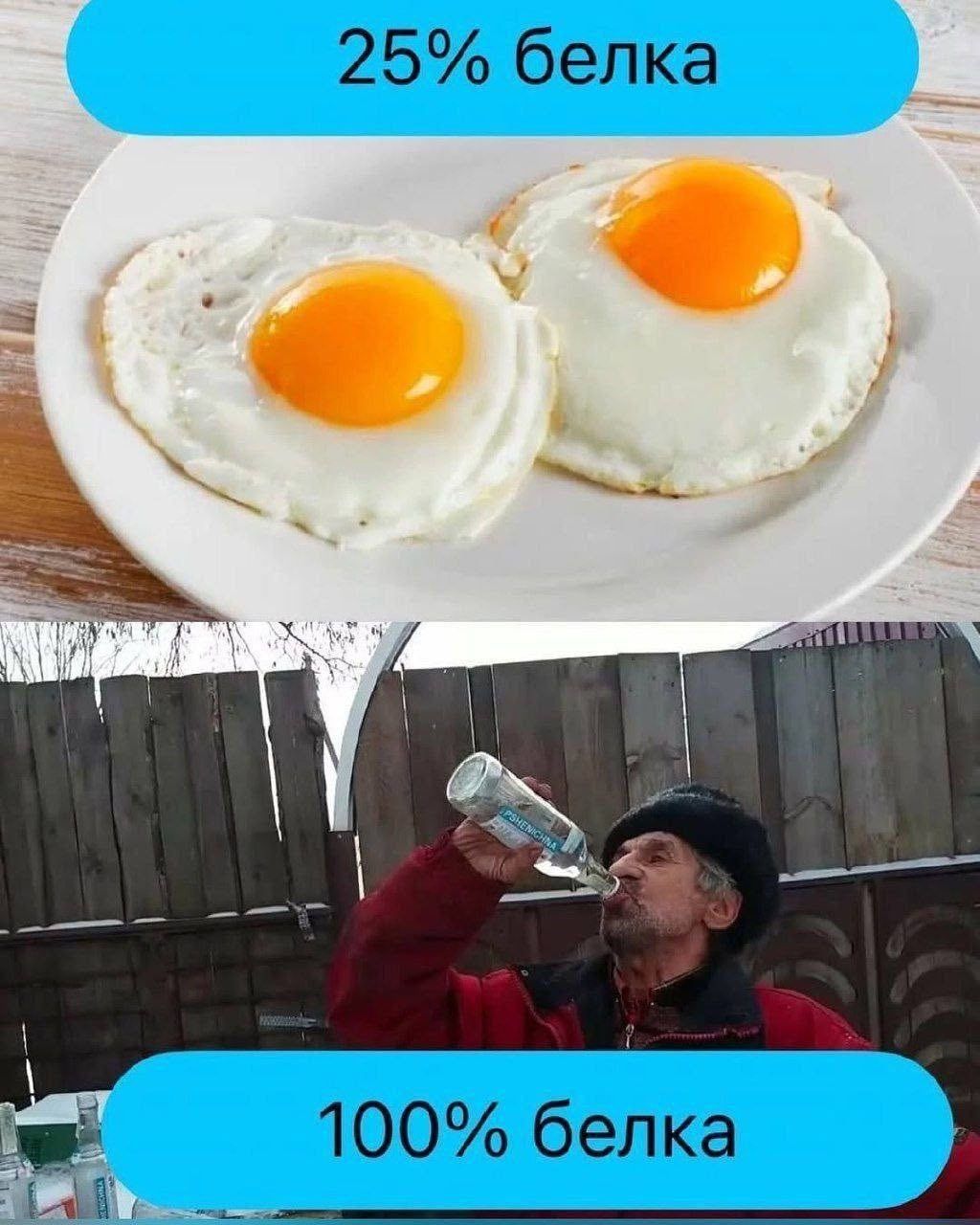 25% белка
100% белка