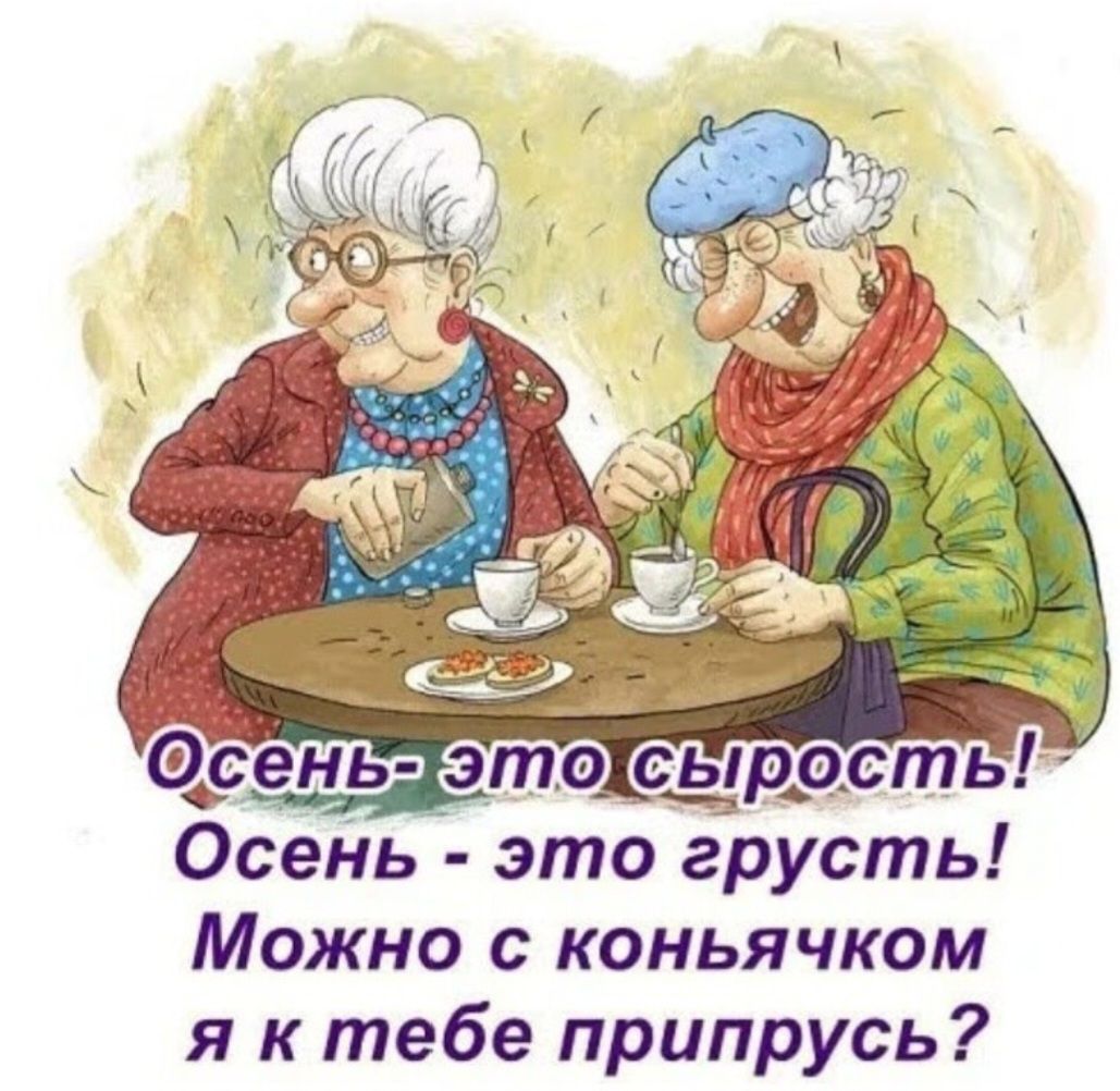 Осень это грусть Можно с коньячком я к тебе припрусь