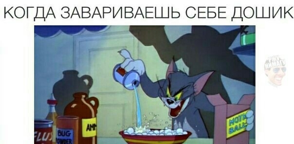 КОГДА ЗАВАРИВАЕШЬ СЕБЕ ДОШИК