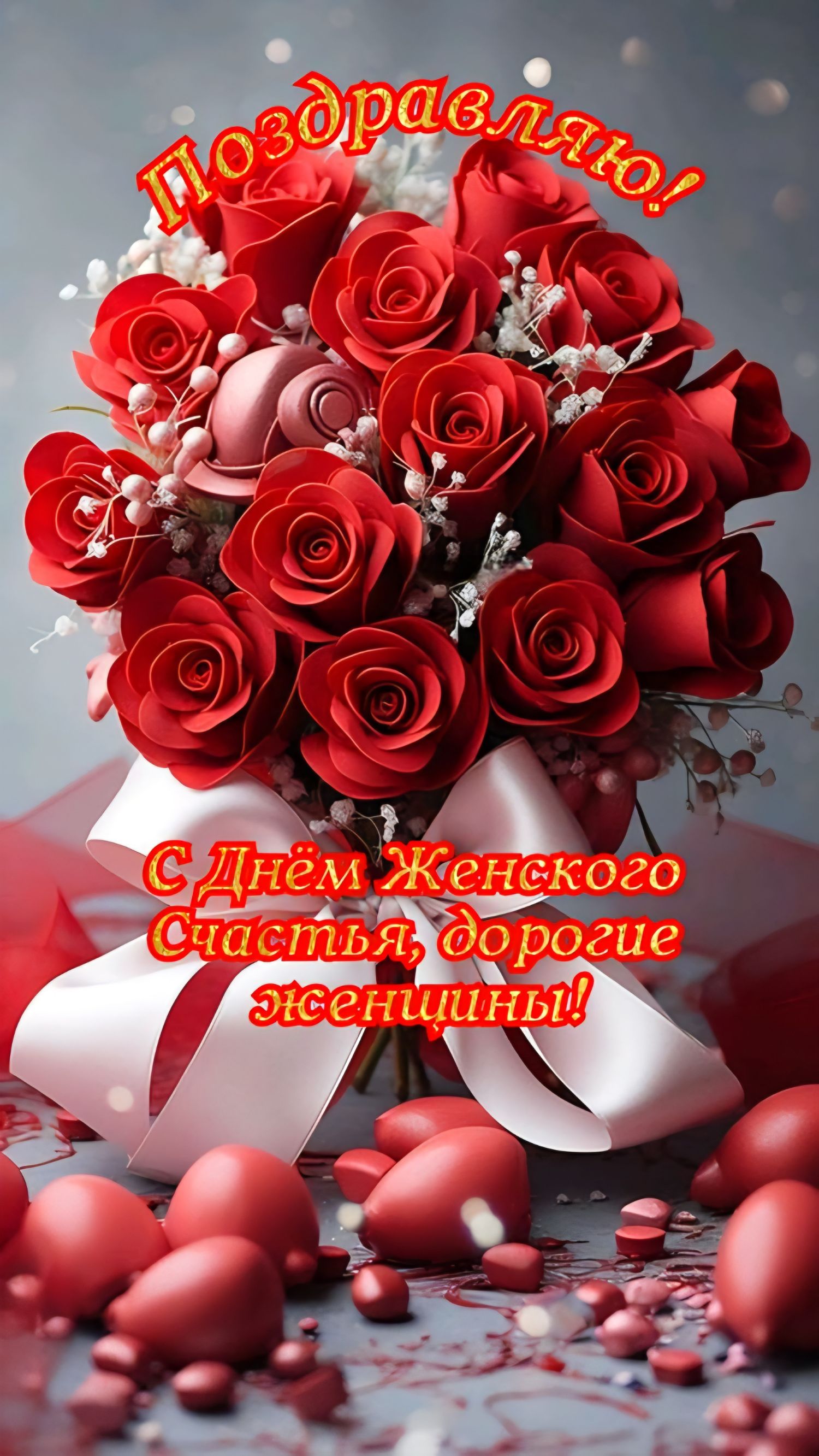 Поздравляю! С Днём Женского счастья, дорогие женщины!