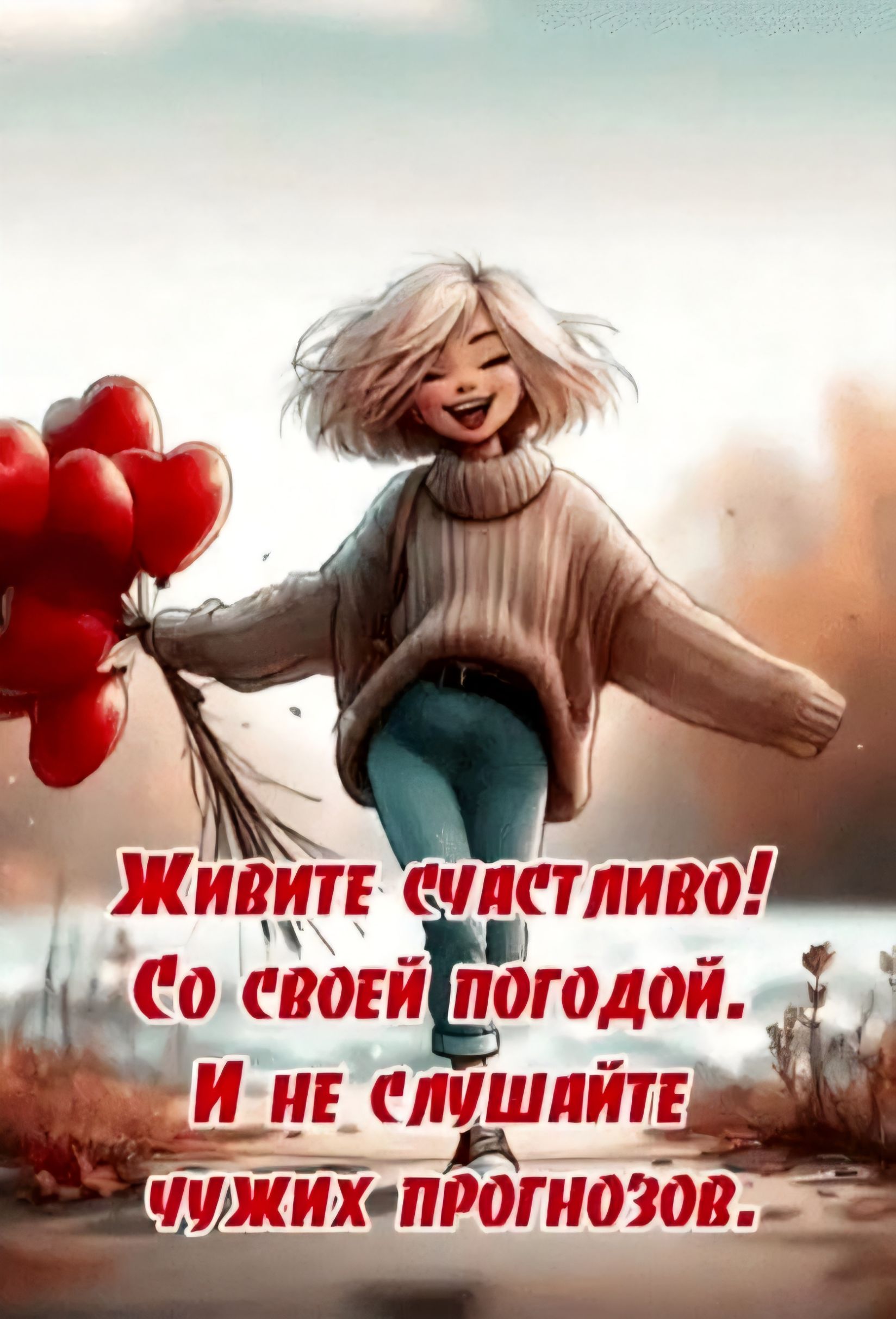 Живите счастливо! Со своей погодой. И не слушайте чужих прогнозов.