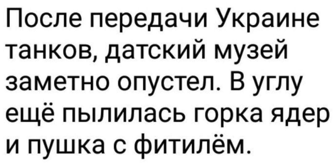 После передачи Украине танков датский музей заметно опустел В углу ещё пылилась горка ядер и пушка с фитилём