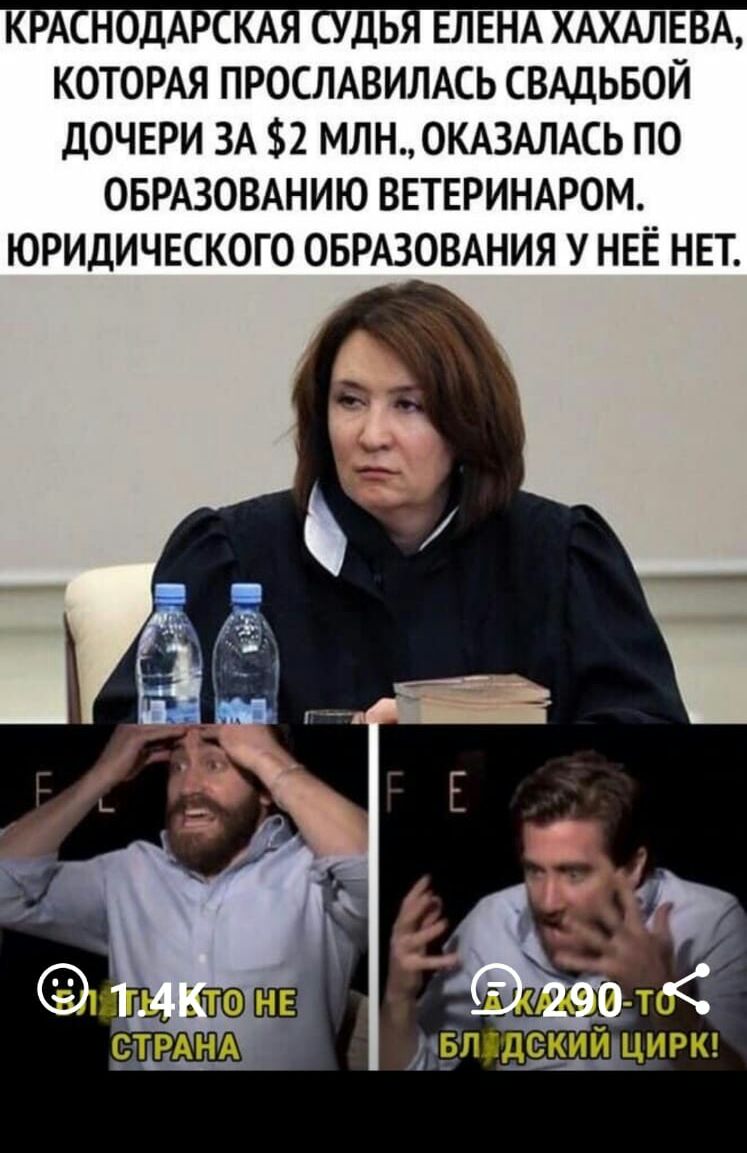 к А н дА КА дь ЕЛЕНА ХАХАЛЕ А котордя просмвилдсь СВАДЬБОЙ дочери ЗА 52 МЛНОКАЗАЛАСЬ по ОБРАЗОВАНИЮ ввтвринмюм юридического оврдзовдния у НЕЁ НЕТ