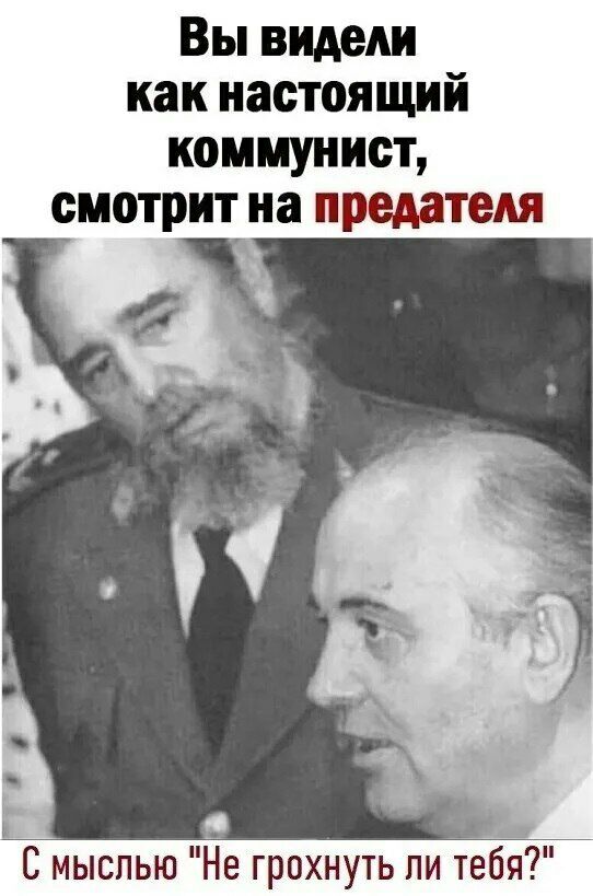 Вы видели как настоящий коммунист смотрит на предателя н_ _ _ С мыслью Не грохнуть пи тебя
