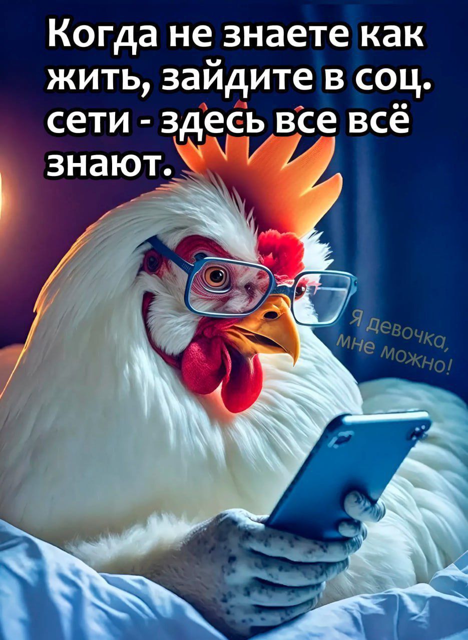 Когда не знаете как жить зайдите в соц сети здесь все в_сё